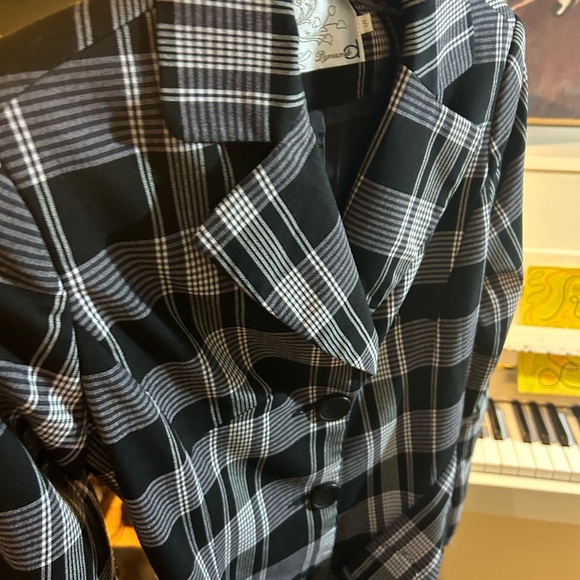 Dynamite Y2K Monochrome Plaid Jacket Size 5 - Picture 6 of 16